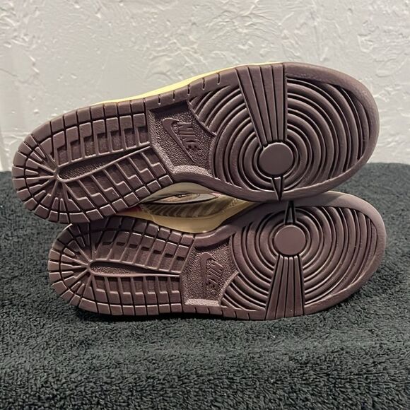 🔥🔥 NIKE Womens Dunk High Pink Gold Animal Print Retro Sneakers Sz 6.5 - GUC - Picture 7 of 13